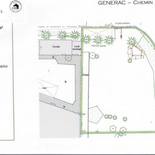 GL IMMOBILIER : Terrain | GENERAC (30510) | 0 m2 | 125 000 &euro; 