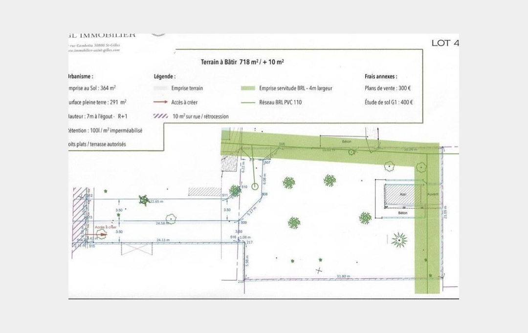 GL IMMOBILIER : Terrain | GENERAC (30510) | 0 m2 | 125 000 &euro; 