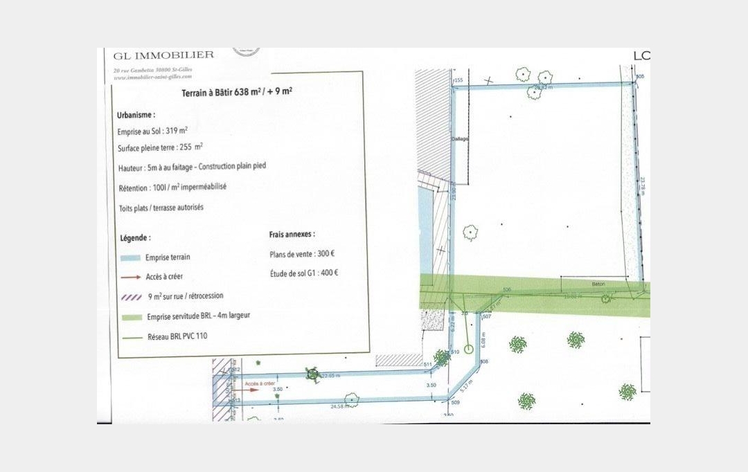 GL IMMOBILIER : Terrain | GENERAC (30510) | 0 m2 | 125 000 &euro; 